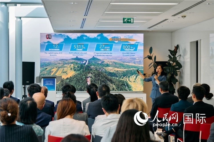 咸陽市招商局局長王苗致辭。