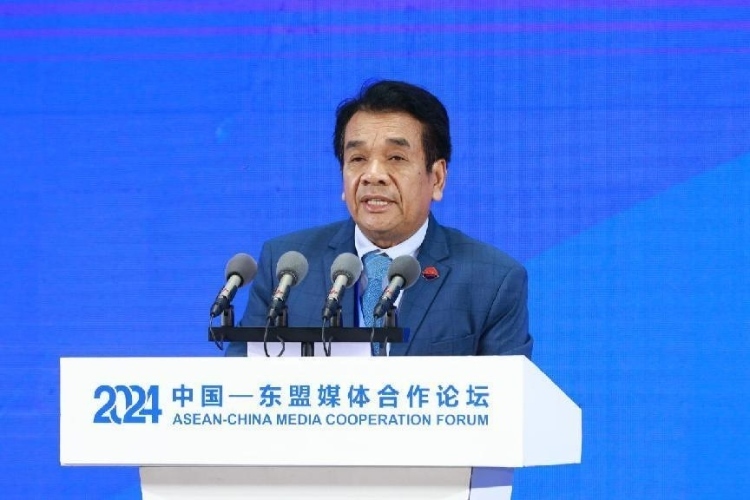 韓桑阿致辭。中國(guó)外文局供圖