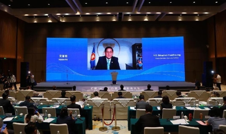  艾格帕視頻致辭。中國(guó)外文局供圖