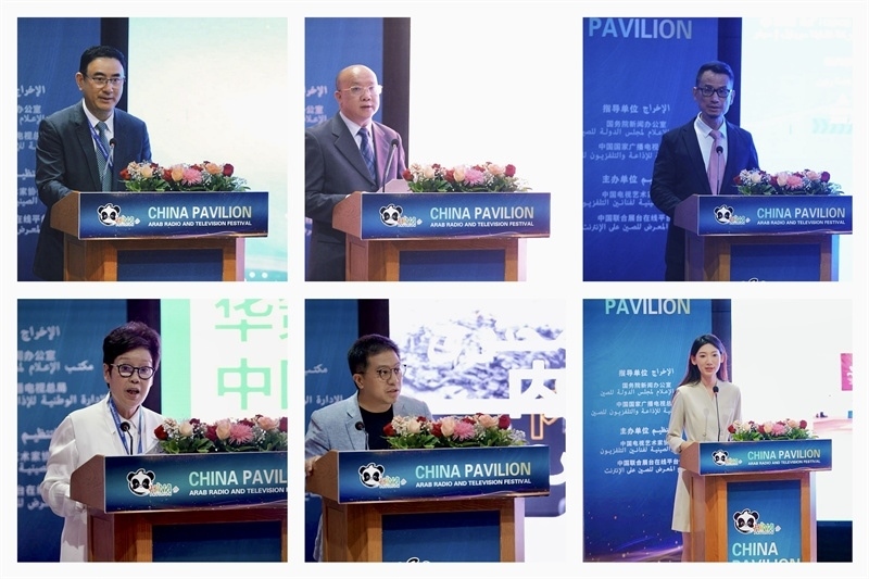 中國(guó)視聽(tīng)機(jī)構(gòu)代表推介優(yōu)秀作品。主辦方供圖