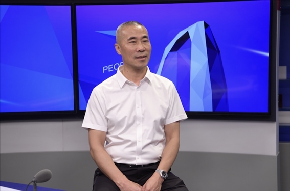 福建省晉江市工商聯(lián)黨組成員王建回。人民網(wǎng)記者 王曉嘯攝