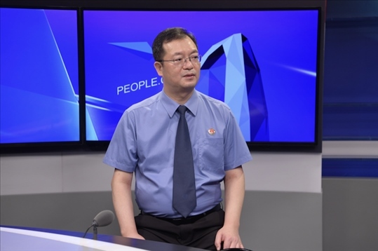 福建省泉州市人民檢察院檢察長施建清。人民網(wǎng)記者 王曉嘯攝