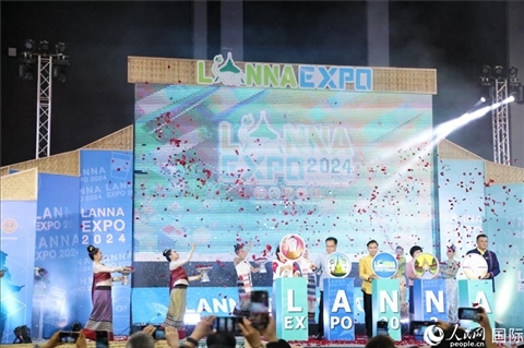 7月9日，2024年蘭納博覽會(huì)開幕式在清邁國(guó)際會(huì)展中心舉行。人民網(wǎng)記者楊一攝