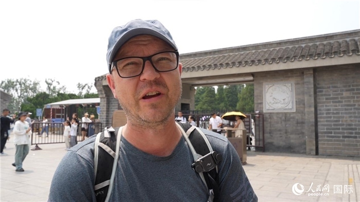 圖為德國籍游客安德烈亞斯·西伯特。人民網(wǎng)記者 吳超嵐攝