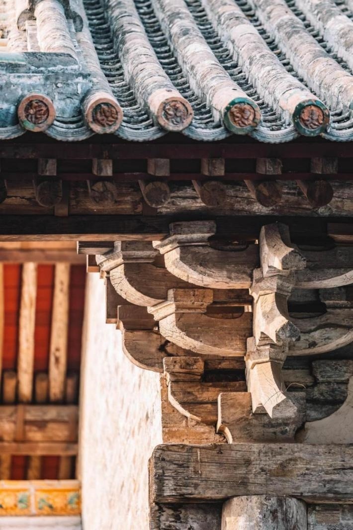 高平市古建資圣寺斗拱結(jié)構(gòu)。王劍攝