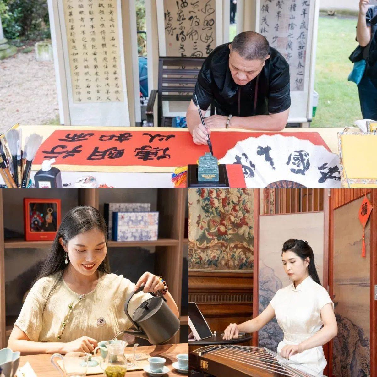 中國非遺與傳統(tǒng)文化展區(qū)引人入勝。 “中國之家”供圖