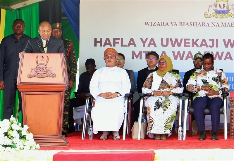 坦桑尼亞桑給巴爾總統(tǒng)侯賽因·阿里·姆維尼致辭。主辦方供圖