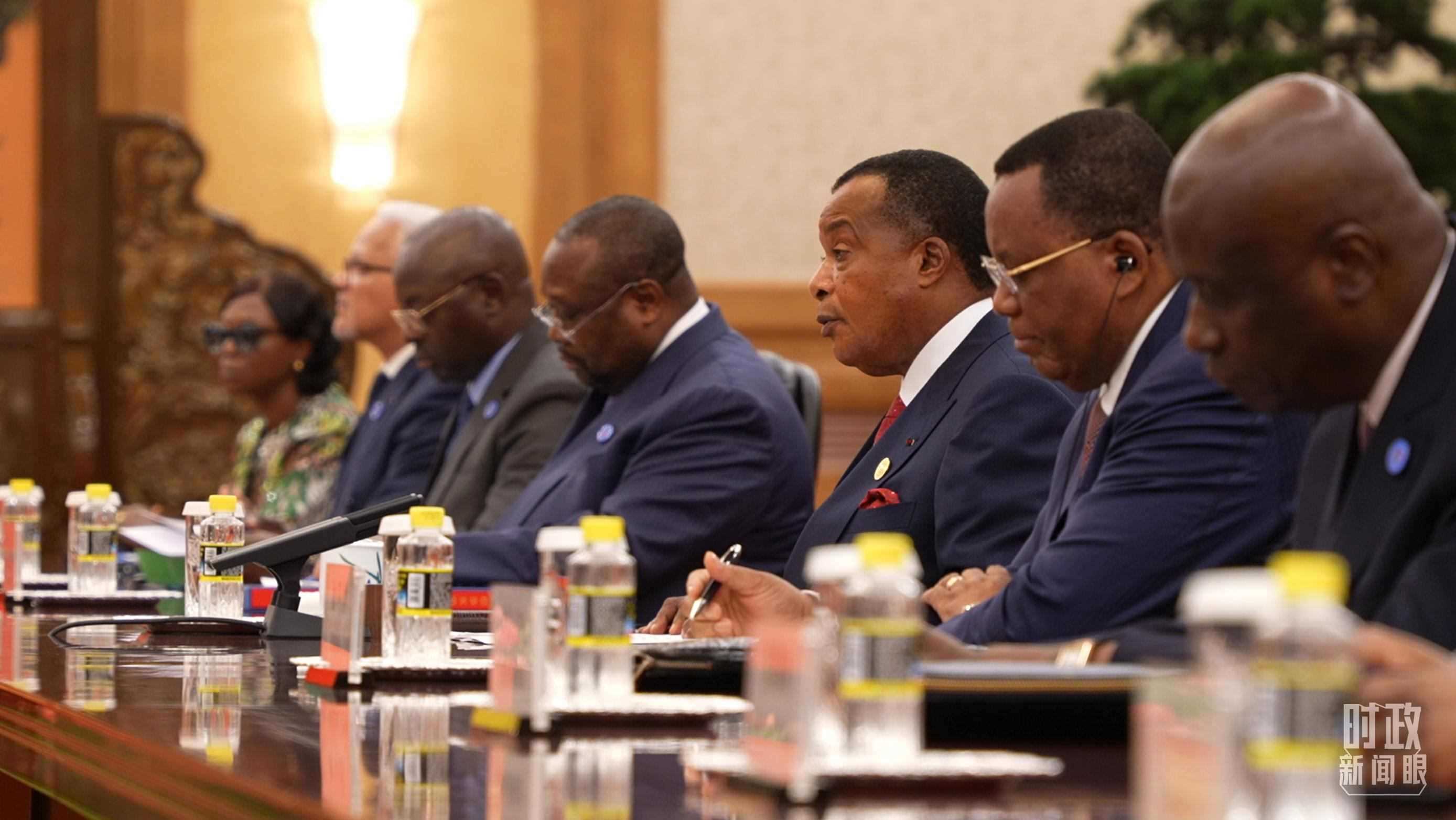 剛果（布）總統(tǒng)薩蘇。（總臺(tái)央視記者蔣碩拍攝）