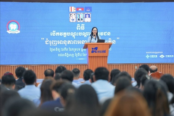 占尼莫在開幕式致辭?；顒又鬓k方供圖