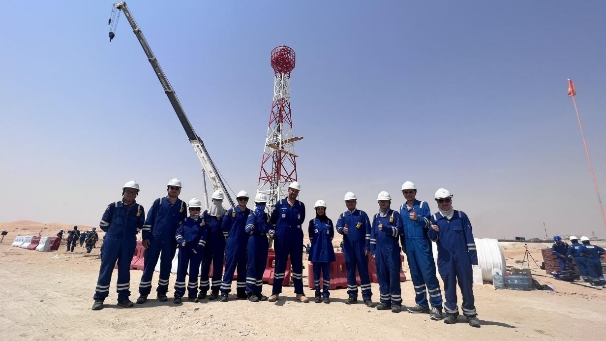 紅外線氣體監(jiān)測(cè)及智能預(yù)警系統(tǒng)安裝現(xiàn)場(chǎng)，振華石油供圖