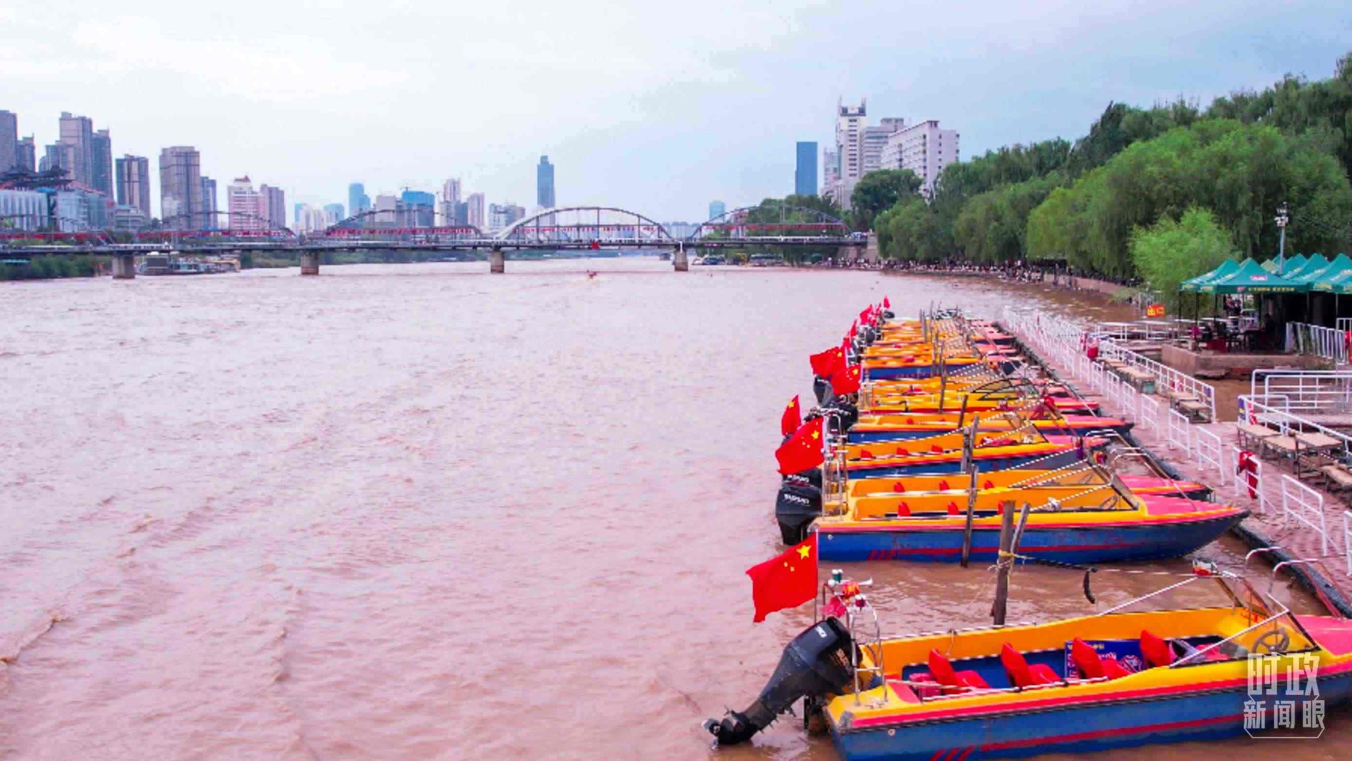 △黃河蘭州段。（總臺記者張吉瑞拍攝）