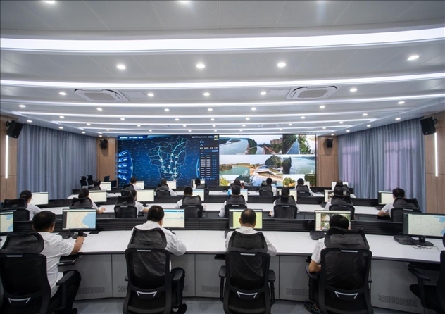 位山灌區(qū)智慧調(diào)度中心 。受訪者供圖