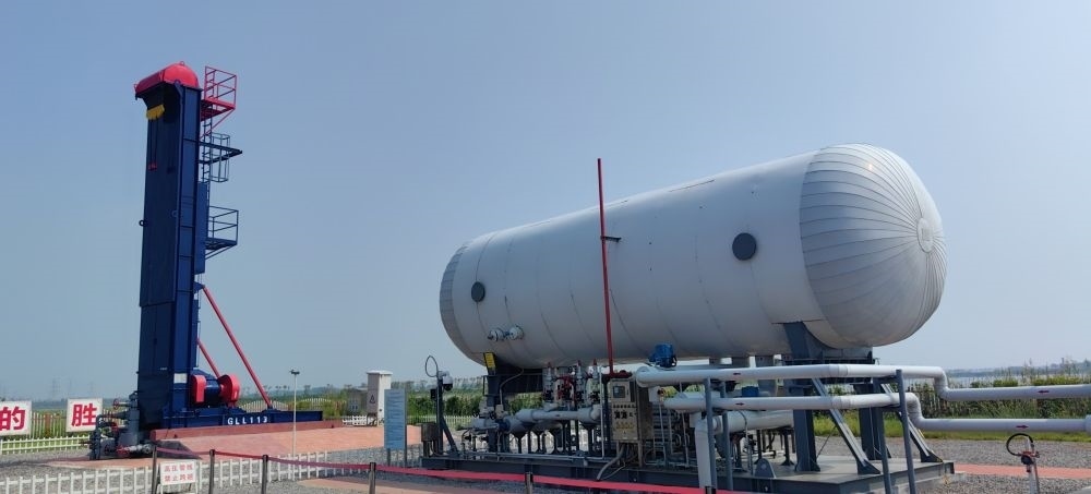 2024年8月30日，勝利油田萊113區(qū)塊CCUS項目現(xiàn)場。新華社記者 陳國峰 攝