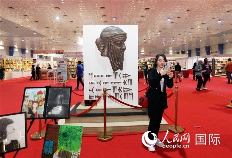 展廳一角。人民網(wǎng)中東中心分社奧馬爾·哈利勒攝