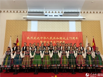 波蘭馬佐夫舍歌舞團(tuán)現(xiàn)場(chǎng)演出。人民網(wǎng)記者 禹麗敏攝