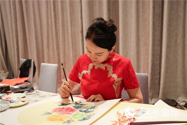 中國傳統(tǒng)文化展示。人民網(wǎng)記者任皓宇攝