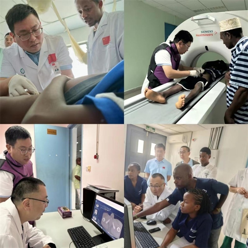 中國援桑醫(yī)療隊(duì)多科室專家與當(dāng)?shù)蒯t(yī)生共同為患者檢查。中國援桑醫(yī)療隊(duì) 供圖