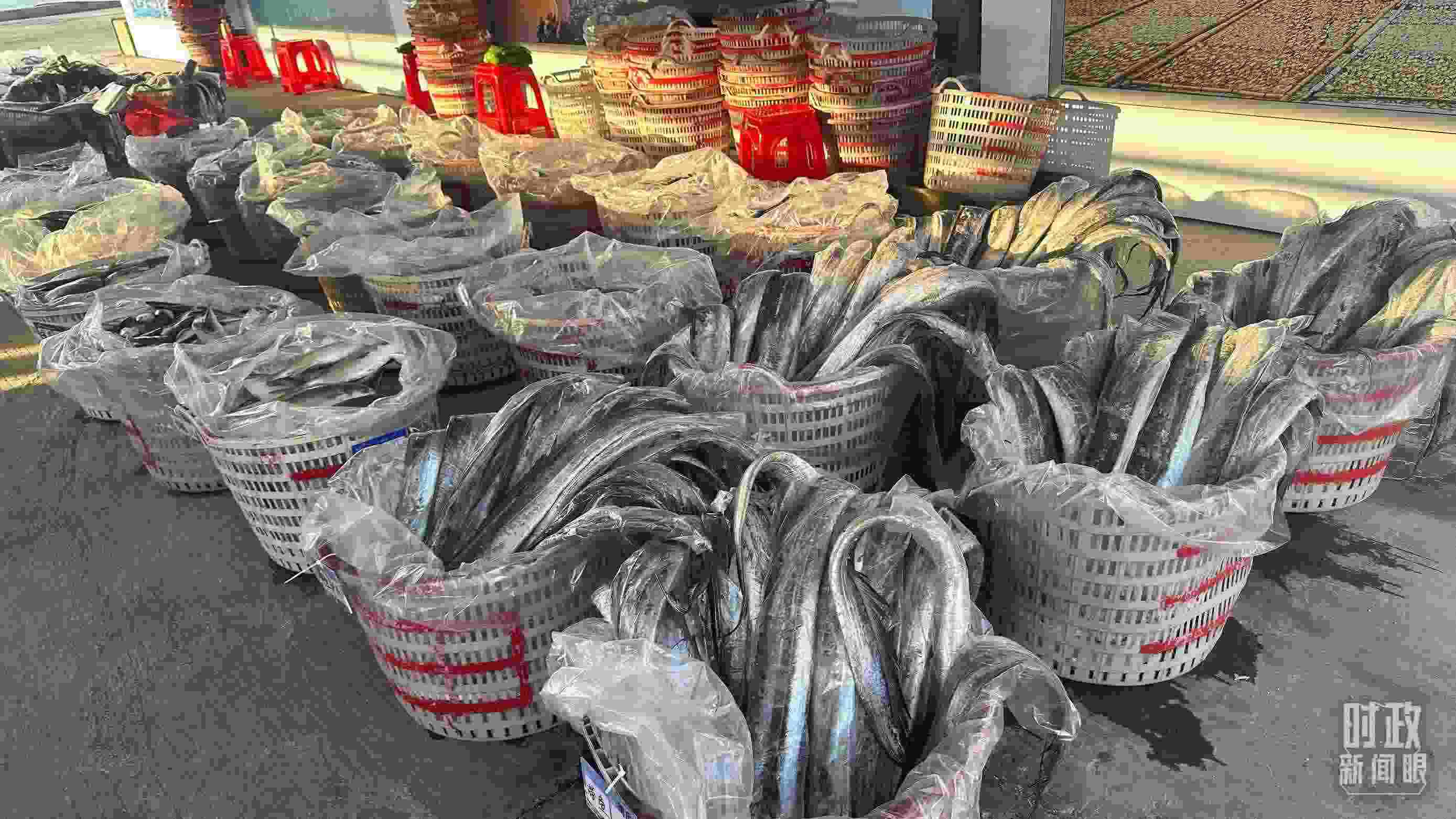 △澳角村的海產品。（總臺央視記者覃思拍攝）