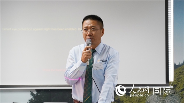 碩豐集團董事長孫曉棟發(fā)言。 人民網(wǎng) 張茜攝