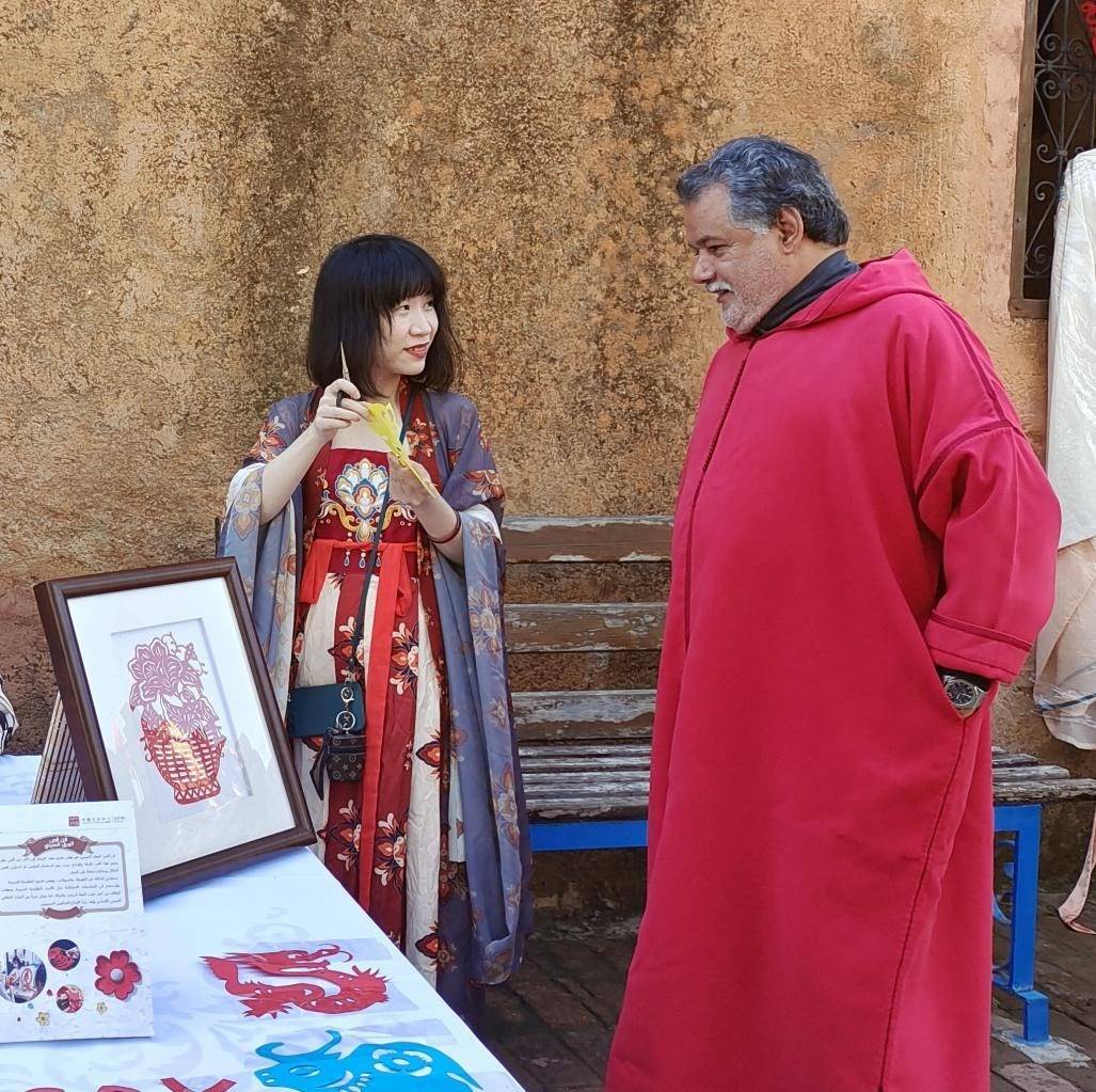 中國文化產(chǎn)品介紹。拉巴特中國文化中心供圖