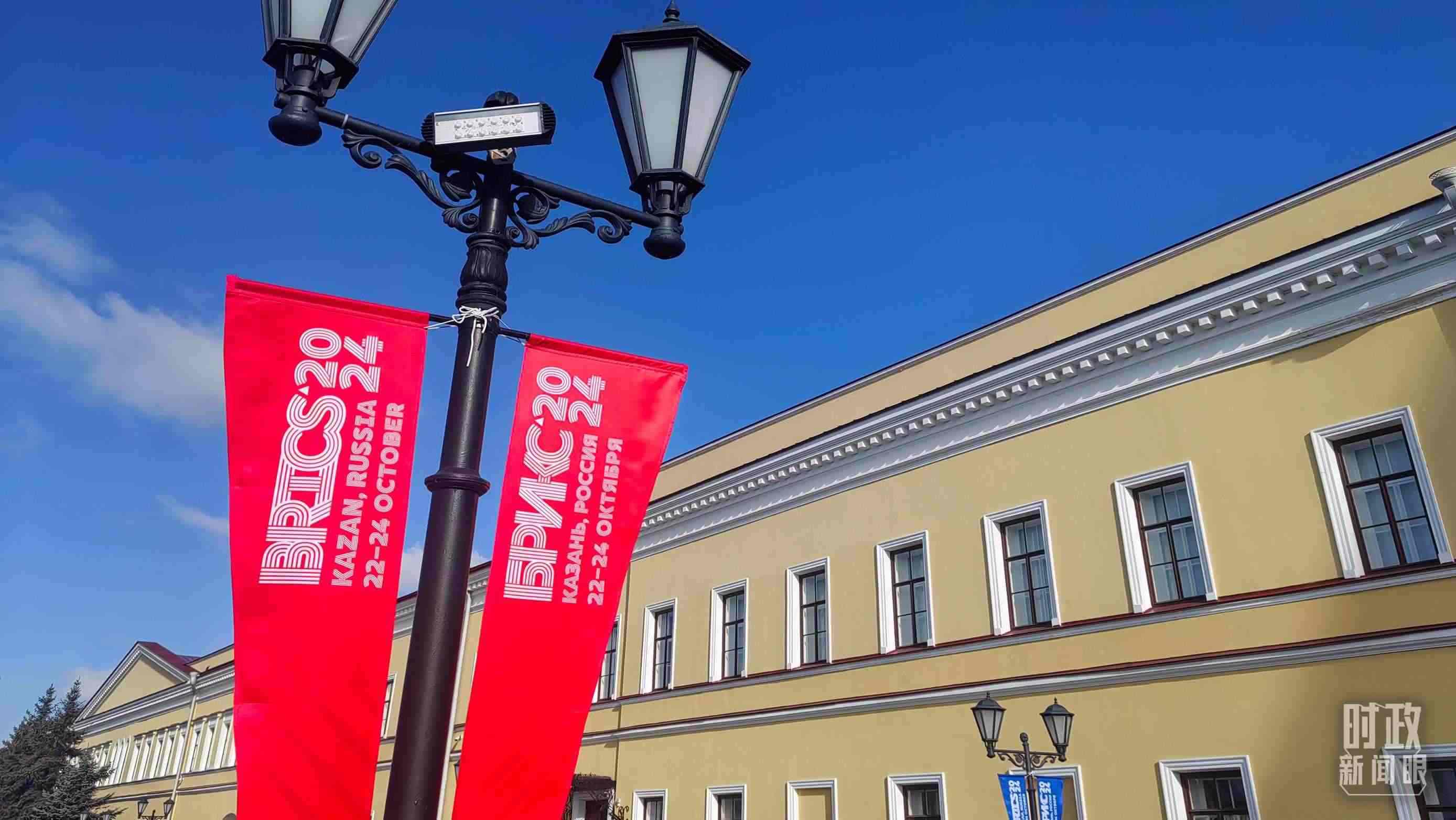 △ 喀山街頭。（總臺(tái)央視記者王萌萌拍攝）