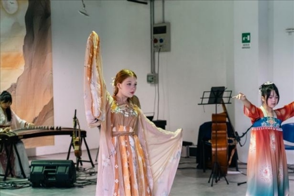 交流活動現(xiàn)場。 中國駐意大利使館供圖