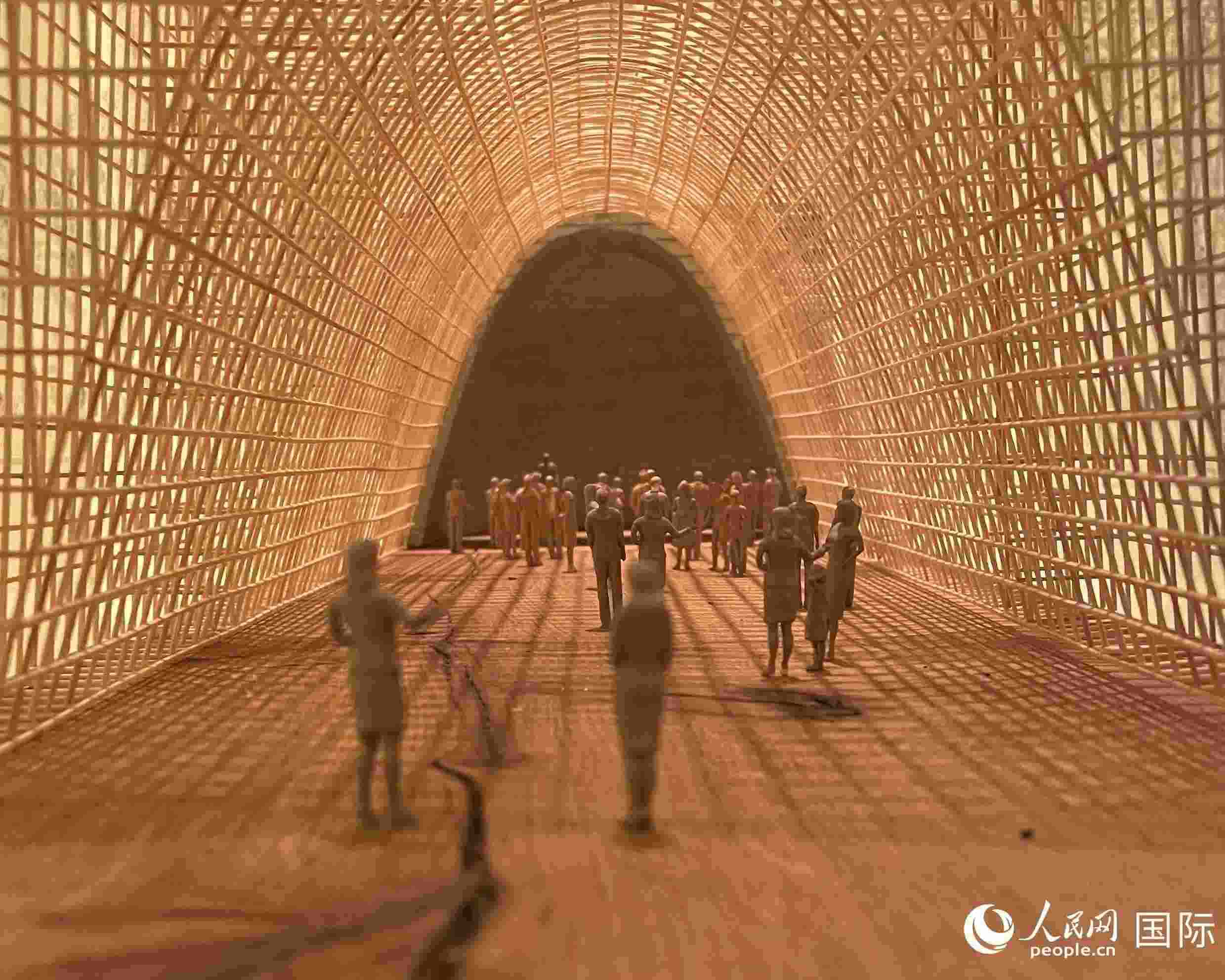 作品模型。人民網(wǎng) 鄭蘅夏攝