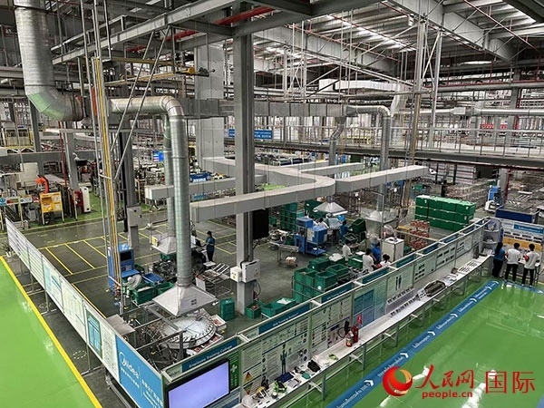 中企美的泰國工廠。人民網(wǎng)記者 簡承淵攝