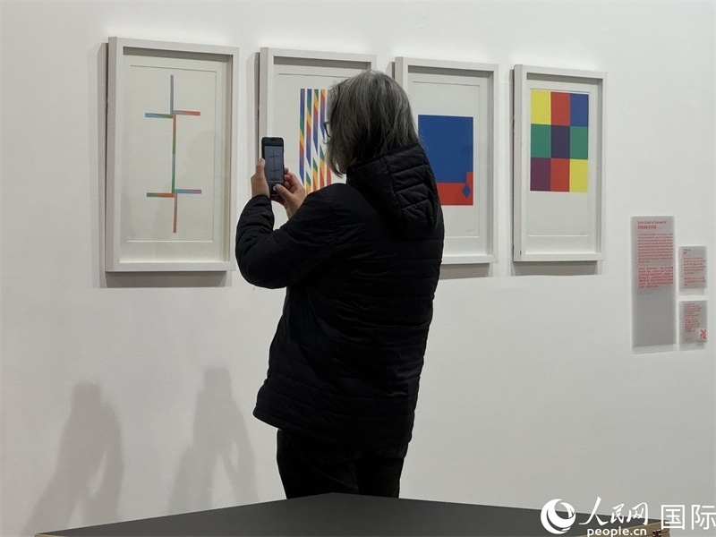 11月8日，觀眾在“瑞士經(jīng)典設(shè)計(jì)展”作品前駐足欣賞。人民網(wǎng) 謝瑩攝 