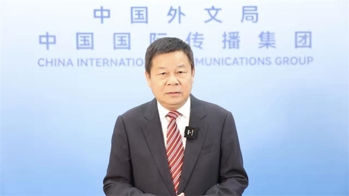 杜占元視頻致辭。主辦方供圖