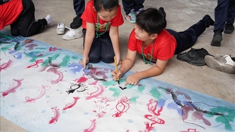 水墨畫教學。主辦方供圖