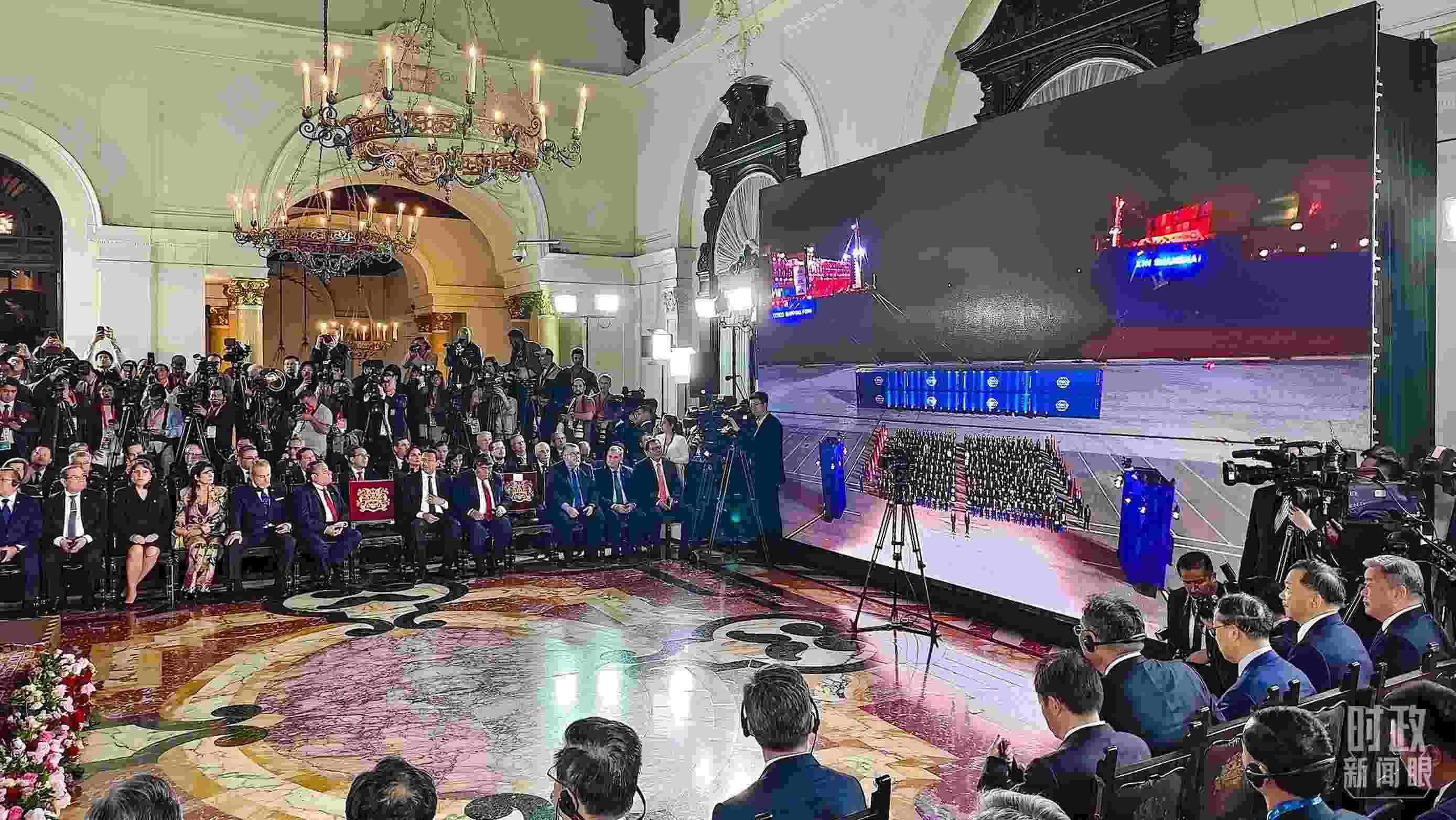 錢凱港開港儀式現(xiàn)場。（總臺(tái)央視記者韓銳拍攝）