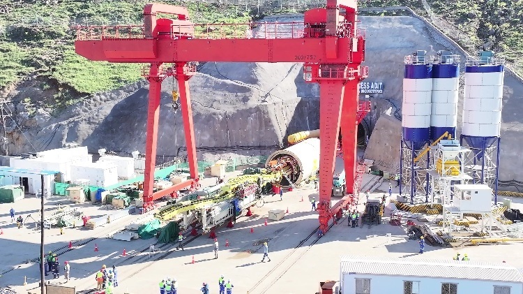 項(xiàng)目步進(jìn)現(xiàn)場(chǎng)。中水電十一局供圖