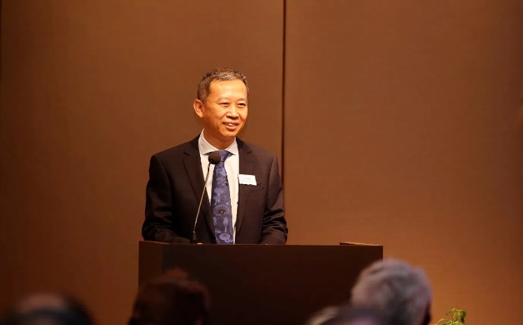 中國駐瑞典大使崔愛民應(yīng)邀出席論壇并致辭。中國駐瑞典大使館供圖