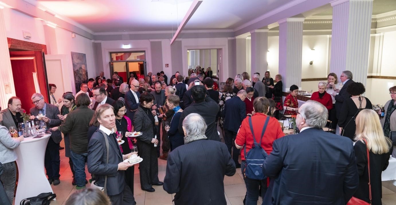 圖為新春酒會現(xiàn)場。紐倫堡-埃爾蘭根孔子學(xué)院供圖