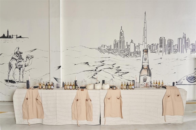 工廠內(nèi)設(shè)有互動(dòng)區(qū)，參觀訪客可以親手制作麥芽飲料，受訪對(duì)象供圖