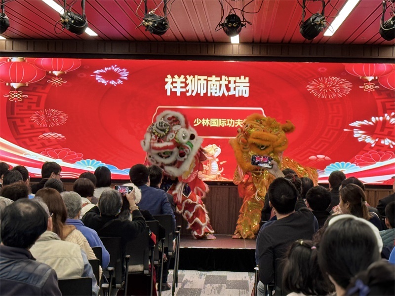 活動現(xiàn)場舞獅表演。主辦方供圖