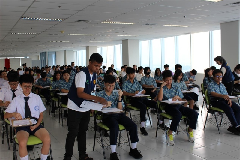 考試現(xiàn)場。印尼雅加達(dá)華文教育協(xié)調(diào)機(jī)構(gòu)供圖