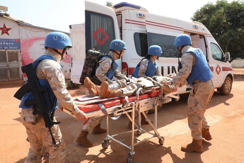 演練現(xiàn)場。張曉昆攝。