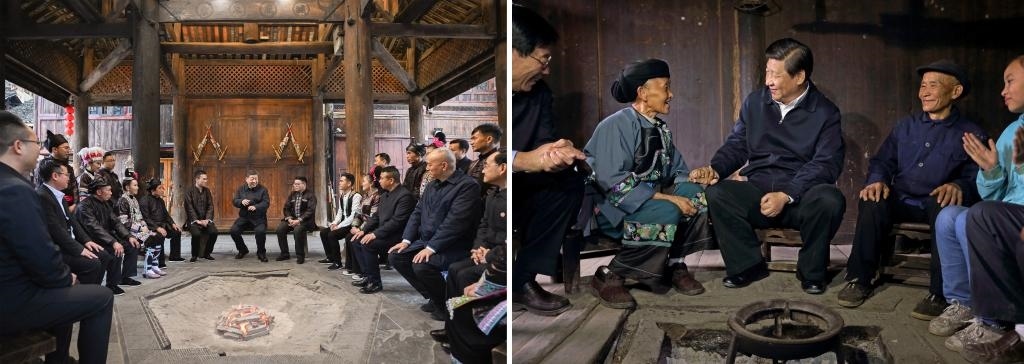 左圖由新華社記者謝環(huán)馳拍攝；右圖由新華社記者蘭紅光拍攝。