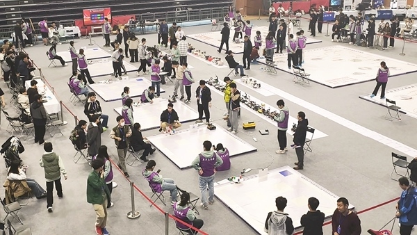 比賽現(xiàn)場。北京建筑大學(xué)供圖