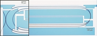 微波光量子傳感器的光學(xué)顯微照片。圖片來(lái)源:美國(guó)哈佛大學(xué)