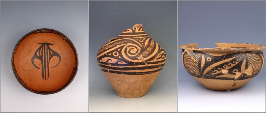 甘肅臨洮寺洼遺址出土的馬家窯類型彩陶。全國十大考古新發(fā)現(xiàn)活動辦公室供圖