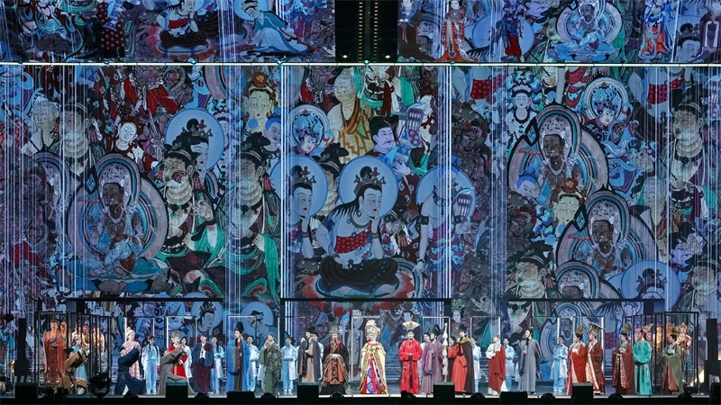 《受到召喚·敦煌》劇照。國(guó)話供圖