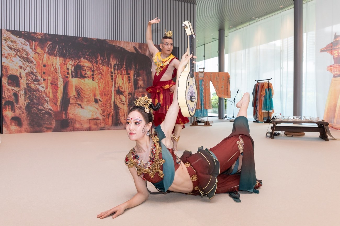 《龍門金剛》舞蹈。中國駐大阪旅游辦事處供圖