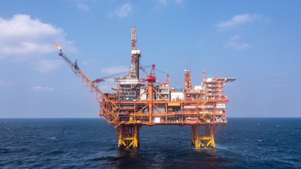 我國首個(gè)海上CCUS項(xiàng)目設(shè)施恩平15-1平臺。受訪者供圖